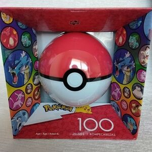 NWT Pokémon Puzzle Inside A Plastic Pokemon Ball By Buffalo David Bitton